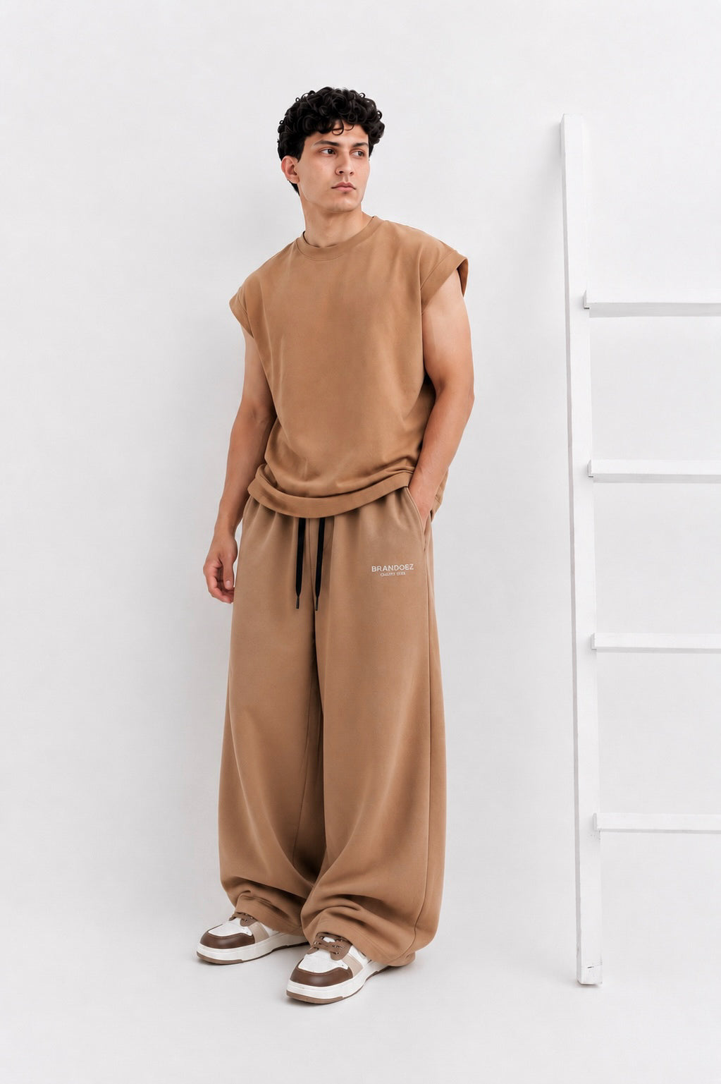 Beige Basic Tracksuit