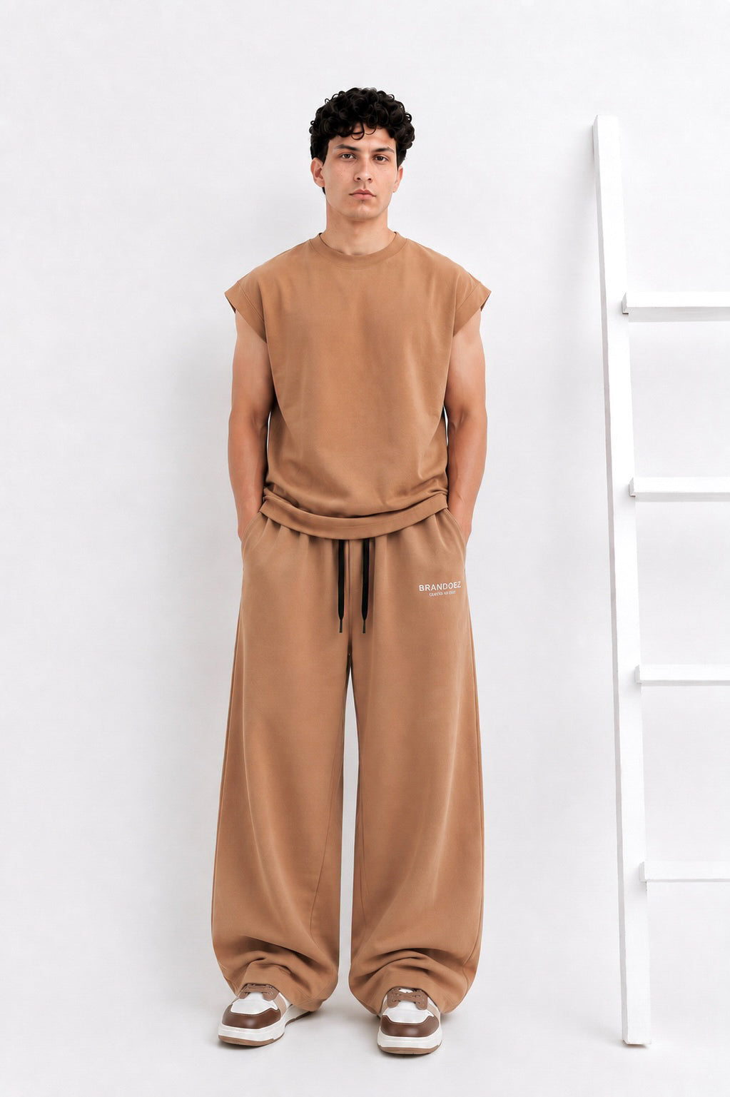 Beige Basic Tracksuit